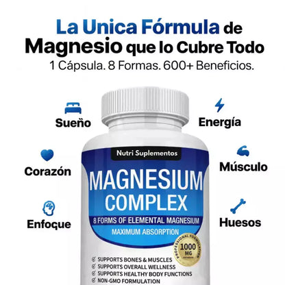 Fórmula Avanzada de Magnesio™ 8 en 1 – Salud y Energía Natural