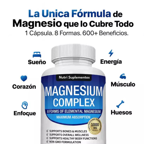 Fórmula Avanzada de Magnesio™ 8 en 1 – Salud y Energía Natural