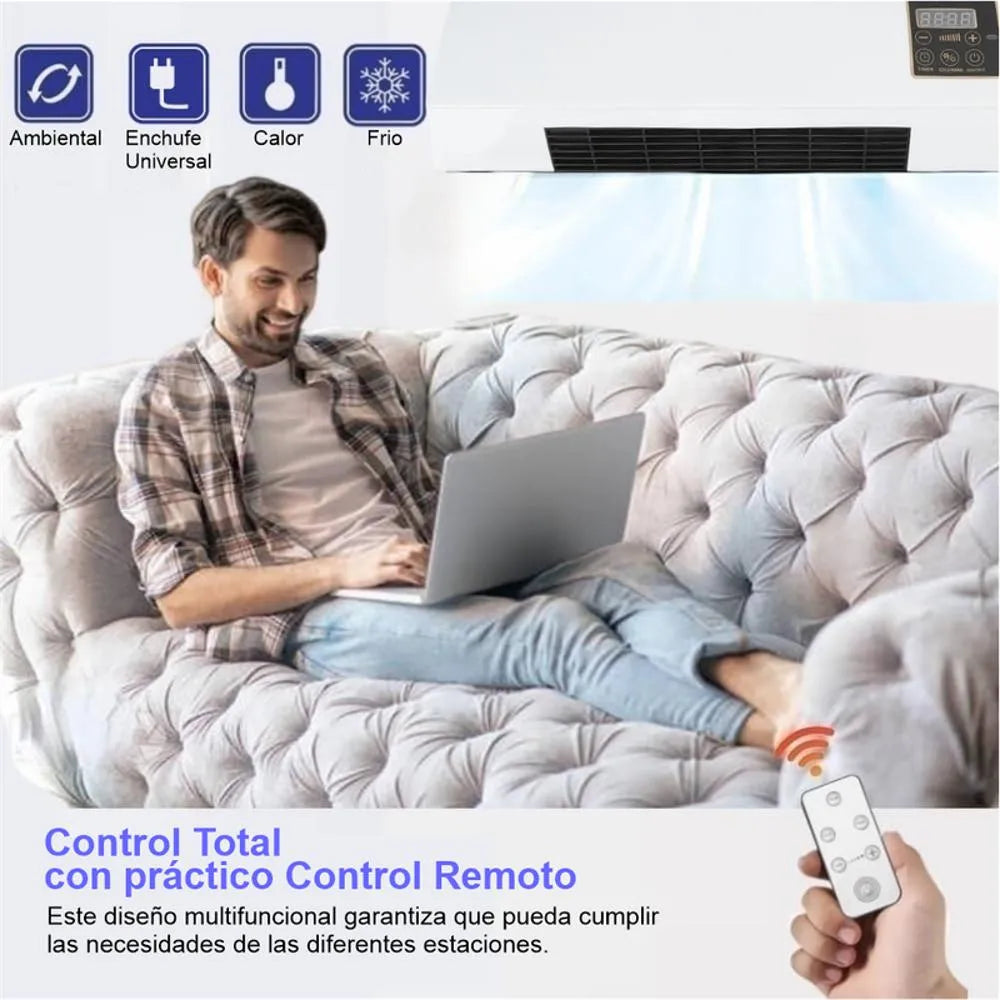 Mini Aire Acondicionado Portátil 2 en 1 Calor y Frio - Bajo consumo y Máxima Potencia